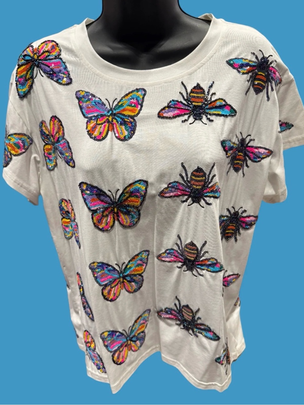 Queen of Sparkles - Butterfly and Bee Tee